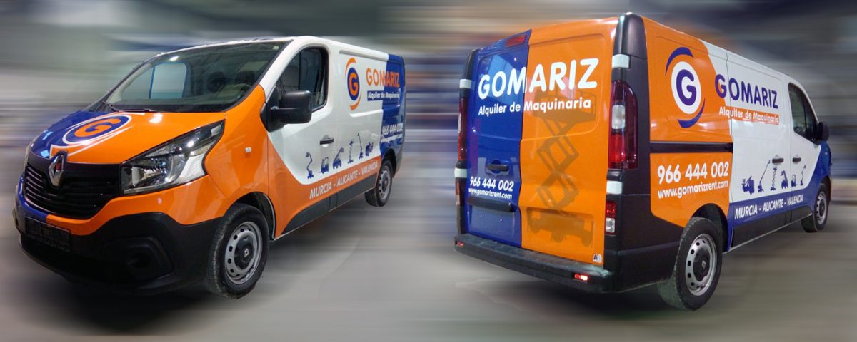 GOMARIZ alquiler de maquinaria - Rotulación Vehículos - Rótulos Art Design