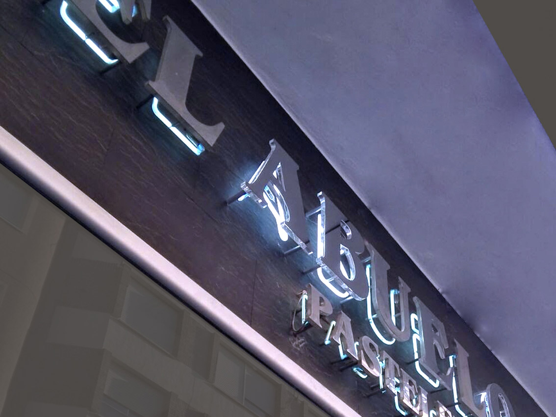 Pasteleria El Abuelo, rótulo corpóreo - Rótulos Art Design