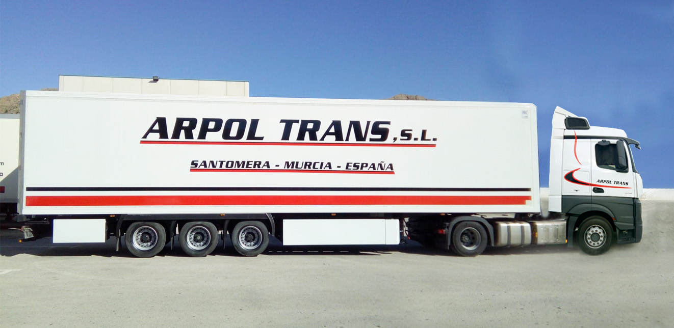 Rotulación de camión para Arpol Trans, Rótulos Art Design.